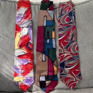Colorful Abstract Men's Tie Set